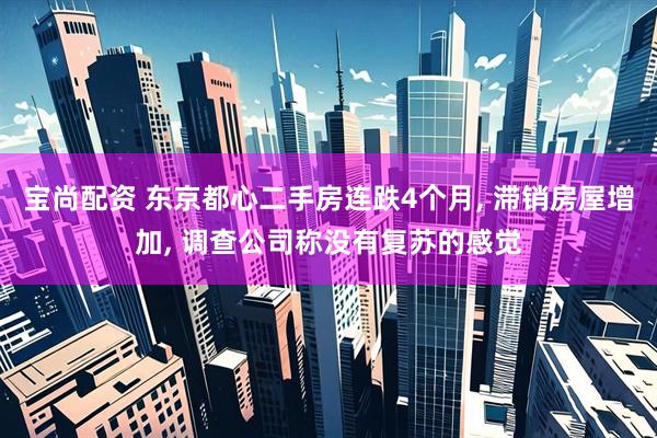 宝尚配资 东京都心二手房连跌4个月, 滞销房屋增加, 调查公司称没有复苏的感觉